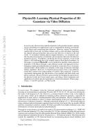 Physics3D: Learning Physical Properties of 3D Gaussians via Video Diffusion