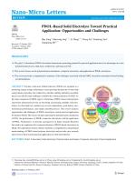 PDOL-Based Solid Electrolyte Toward Practical Application: Opportunities and Challenges