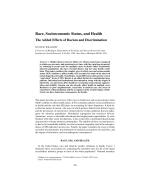 Race, Socioeconomic Status, and Health: The Added Effects of Racism and Discrimination