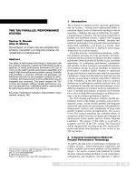 THE TAU PARALLEL PERFORMANCE SYSTEM