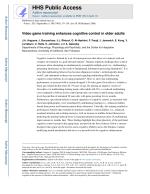 Video game training enhances cognitive control in older adults