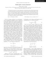 Double-negative acoustic metamaterial