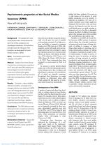 Psychometric properties of the Social Phobia Inventory (SPIN) New self-rating scale