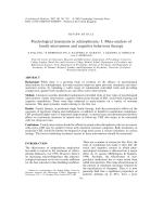 Psychological treatments in schizophrenia: I. Meta-analysis of family intervention and cognitive behaviour therapy