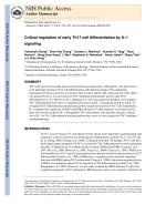 Critical regulation of early Th17 cell differentiation by IL-1 signaling