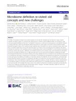 Microbiome definition re-visited: old concepts and new challenges