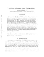 The Global Schmidt Law in Star Forming Galaxies