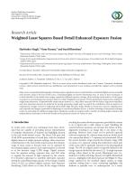 Weighted Least Squares Based Detail Enhanced Exposure Fusion