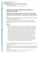 Single-molecule strong coupling at room temperature in plasmonic nanocavities