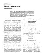 Density Estimation