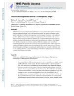 The intestinal epithelial barrier: A therapeutic target?