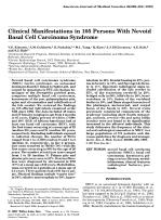 Clinical Manifestations in 105 Persons With Nevvoid Basal Cell Carcinoma Syndrome