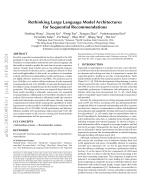 Rethinking Large Language Model Architectures for Sequential Recommendations