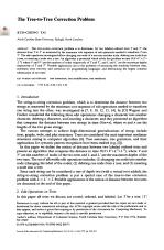 The Tree-to-Tree Correction Problem