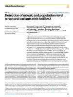Detection of mosaic and population-level structural variants with Sniffles2