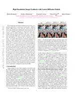 High-Resolution Image Synthesis with Latent Diffusion Models