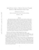 Invited Review Article: A Selective Overview of Variable Selection in High Dimensional Feature Space