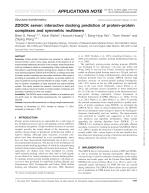ZDOCK server: interactive docking prediction of protein–protein complexes and symmetric multimers