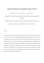 Intrinsic Response of Graphene Vapor Sensors