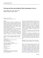 Detecting and Deterring Insufficient Effort Responding to Surveys