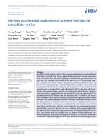 Gut-liver axis: Potential mechanisms of action of food-derived extracellular vesicles
