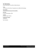 The Primacy of the Ethical: Propositions for a Militant Anthropology
