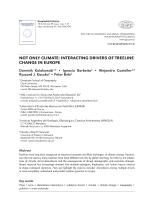 NOT ONLY CLIMATE: INTERACTING DRIVERS OF TREELINE CHANGE IN EUROPE