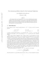 An extension problem related to the fractional Laplacian
