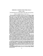 RESEARCH ON DENGUE DURING WORLD WAR II