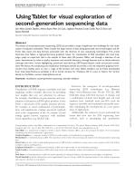 Using Tablet for visual exploration of second-generation sequencing data