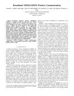 Broadband MIMO-OFDM Wireless Communications