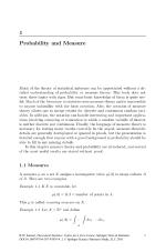 Probability and Measure