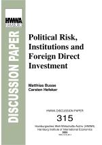 Political Risk, Institutions and Foreign Direct Investment