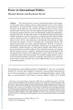 Power in International Politics